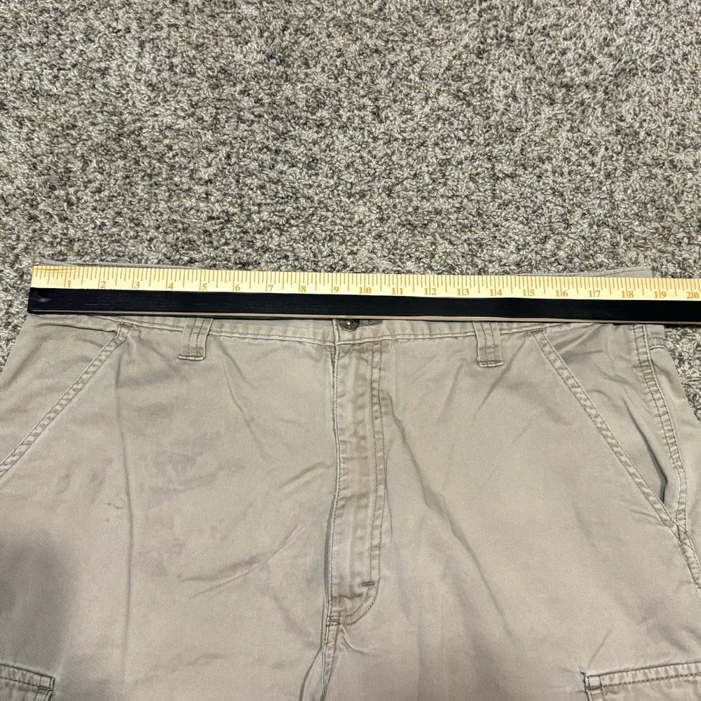 Wrangler Originals Cargo Shorts Men Khaki‎ Beige Utility Cotton Size 34
